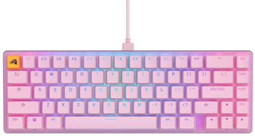 Glorious GMMK 2 Compact Tastatur - Fox Switches, ANSI-Layout, pink