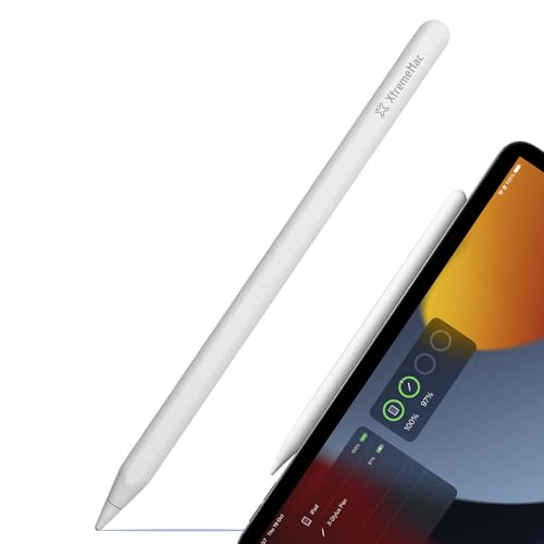 XtremeMac X-Stylus: Upgraded Wireless Charging Pen - Compatible with iPad Pro (12.9" & 11", Gen 1-6), iPad Air (Gen 4-5), iPad Mini 6
