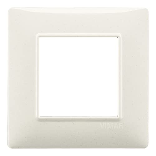 VIMAR SERIE Wandhalter – Platte 2 Modul Tecnopolimero weiß granit