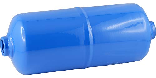 Fittingteile - Druckluftbehälter für stationären Einsatz Blau Stahl Druckluftkessel (Anschluss: 4x G 1/2" - Inhalt: 1,0 Liter)