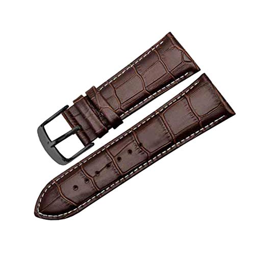 Echtes Lederband 24mm/26mm/28mm/30mm mit Dornschliesse für Herren Uhren Zubehör, 24mm