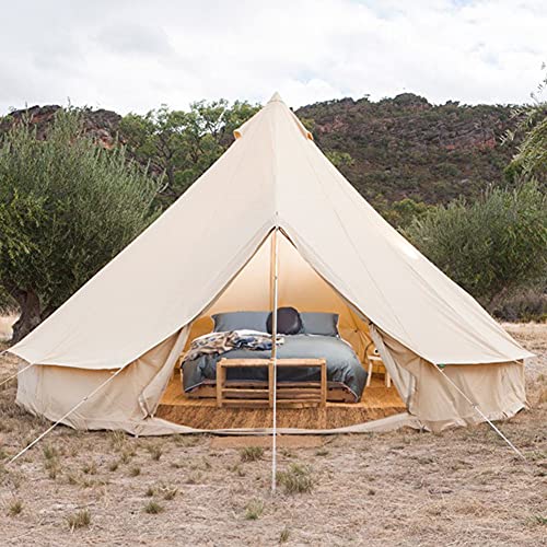 Mongolei Jurte Zelt Großes Campingzelt 5-8 Personen Outdoor Wasserdicht Indisches Glockenzelt Familienzelte für Familie Selbstfahrende Reisen Wandern