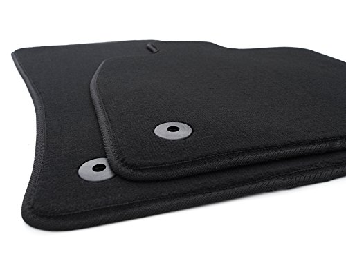 Fußmatten passend für Passat B8 3G Automatten Velours Zubehör Premium Qualität 2-teilig vorn schwarz