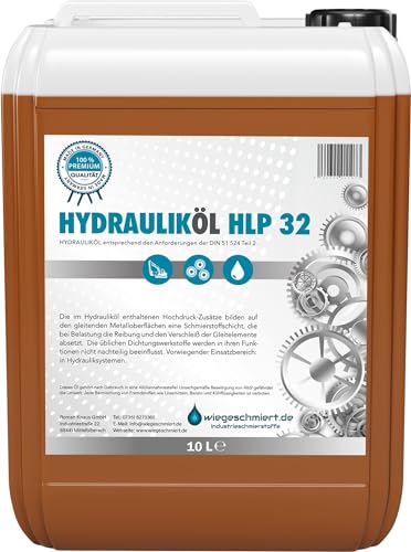Hydrauliköl HLP 32 ISO VG 32 nach Din 51524 Teil 2 (10 Liter)