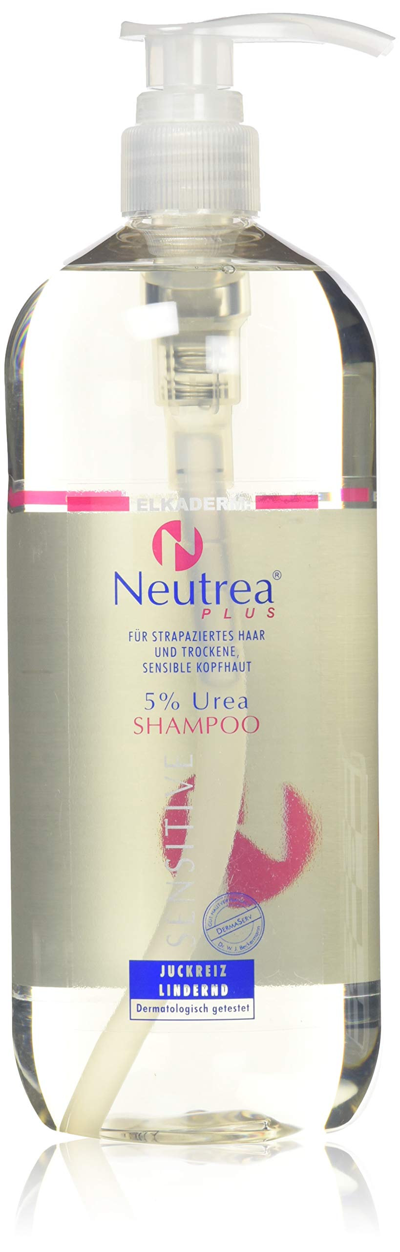 Elkaderm Neutrea Plus 5 prozent Urea Shampoo, 1000 ml, Unparfümiert