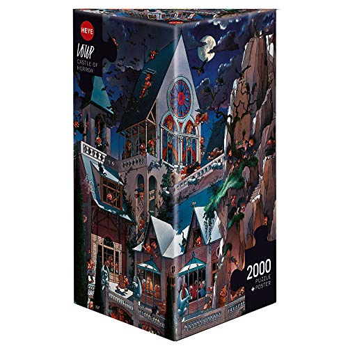Heye HEYE-26127 26127 - Dreieckspuzzles 2000 Teile Castle of Horror
