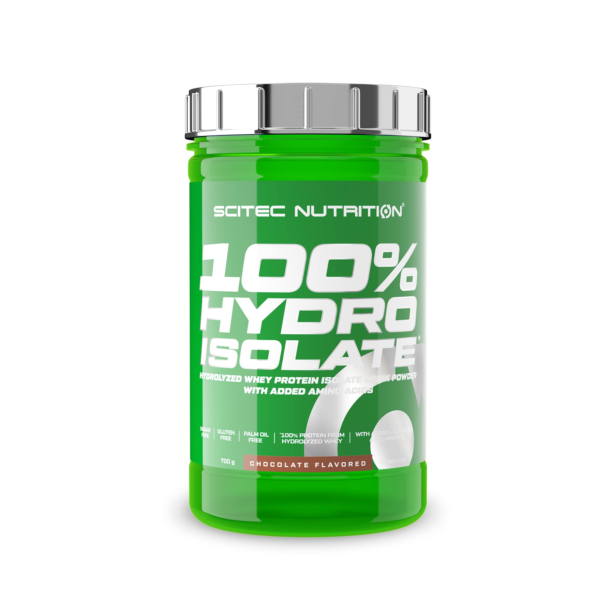 Scitec Nutrition 100% Hydro Isolate - Hydrolysiertes Isolat mit Glutamin & Arginin - zuckerfrei, glutenfrei - Erholung nach dem Training, 700 g, Schokolade
