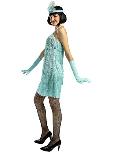 Funidelia | Charleston 20er Jahre Kostüm blau für Damen Größe S ▶ 20er Jahre, Kabarett, Gangster, Jahrzehnte - Farben: Bunt, Zubehör für Kostüm - Lustige Kostüme für Deine Partys