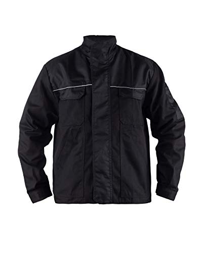TMG® Herren Arbeitsjacke Bundjacke - leichte Jacke für die Arbeit für Handwerker - schwarz - 3XL