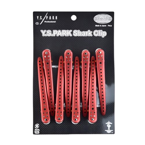 Y.S. Park Shark Clips Red (8)