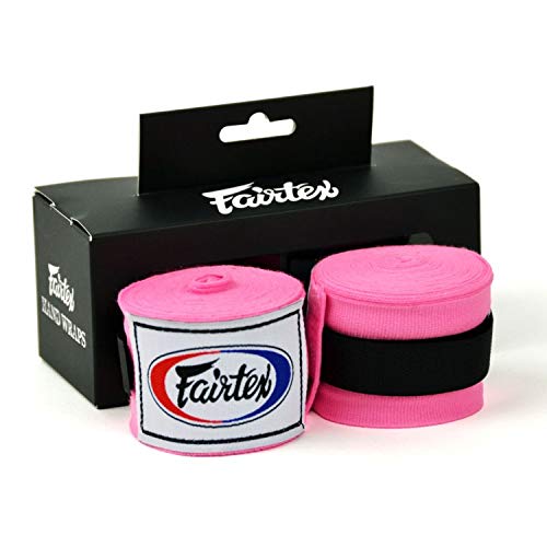 Fairtex MinotaurFightStore Handbandagen, 4,5 m, Pink HW2 Stretch für Boxen, Muay Thai, Kickboxen