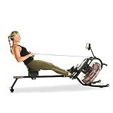 FITNESS REALITY 3000WR Bluetooth Water Rower Rudergerät mit HIIT-Workout