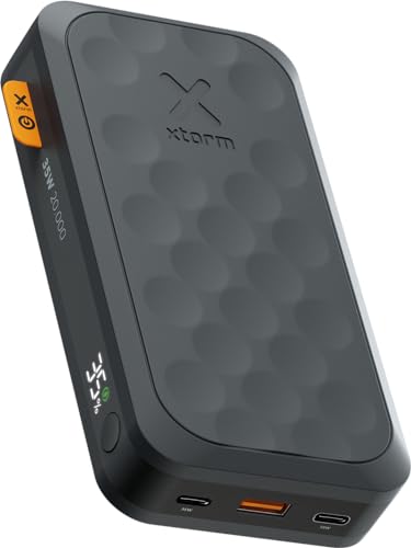 xtorm Fuel Series 5 - Powerbank - 20000 mAh - 35 Watt - PD, QC 3.0 - 3 Ausgabeanschlussstellen (USB, 2 x USB-C) - Schwarz (FS5201)