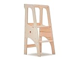 Bianconiglio Kids ® EVO 2019 Lernturm mit abgerundeten Ecken (Holz)