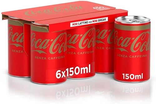 24x Coca Cola mini Senza Caffeina dosen kohlensäurehaltiges Getränk 150ml Koks Ohne Koffein Softdrink kaffeinfrei