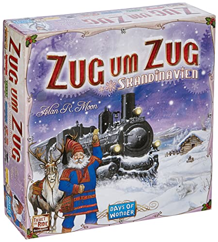 Asmodee | Days of Wonder | Zug um Zug – Skandinavien | Familienspiel | Brettspiel | 2-3 Spieler | Ab 8+ Jahren | 45+ Minuten | Deutsch