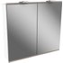 Fackelmann Spiegelschrank Lima Weiß 80 cm mit Softclose Türen