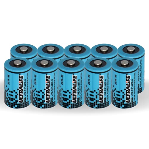 Akkuman.de Set 10x Ultralife Lithium 3,6V Batterie LS 14250-1/2 AA - ER14250 Li-SOCl2 LS14250 (10er)