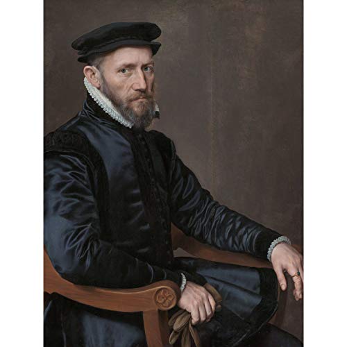 Anthonis Mor Portraits Sir Thomas Gresham Painting Large Wall Art Poster Print Thick Paper 18X24 Inch Porträt Gemälde Wand Poster drucken