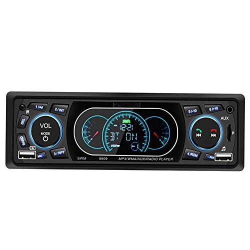4 X 60W Auto-FM-Radio-MP3-Player, Dual-USB-Bluetooth-Freisprechanruf Auto-Audiosystem, digitaler Medienempfänger mit Infrarot-Fernbedienung