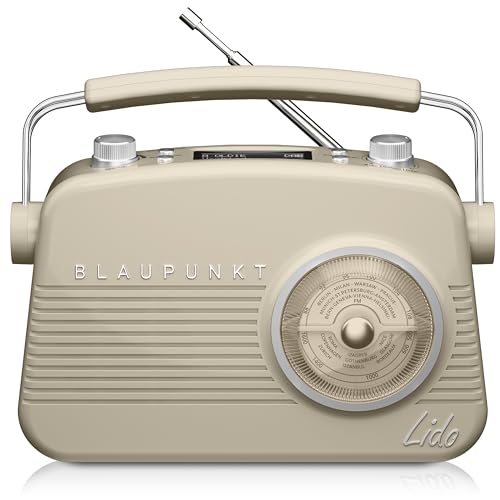 Blaupunkt Nostalgie Radio mit DAB+ Lido BL - Bluetooth 5.0 - Kopfhöreranschluss - DAB+ Senderspeicher