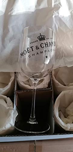 Set mit 6 Champagnergläsern aus Acryl – Moet Chandon – Neu