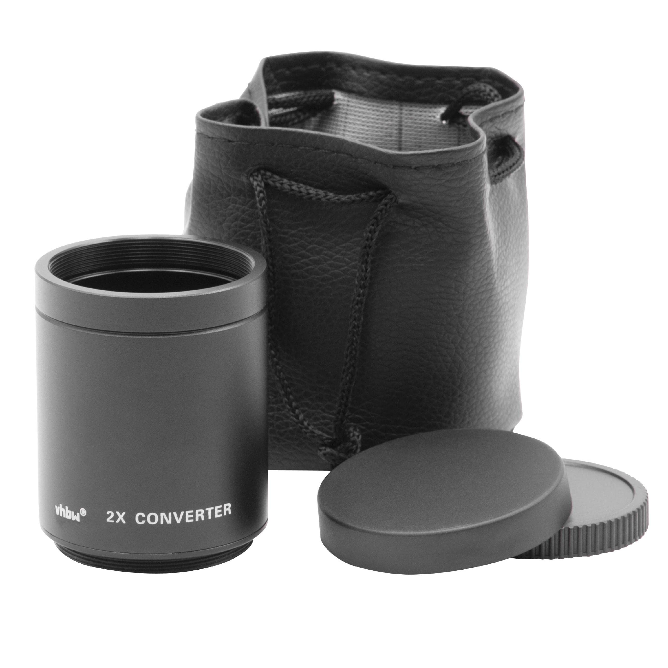 vhbw Telekonverter 2-Fach für T2, T-Mount Objektive für Kamera, Spiegelreflexcamera z.B. kompatibel mit Canon, Nikon, Sony Alpha, UVM.