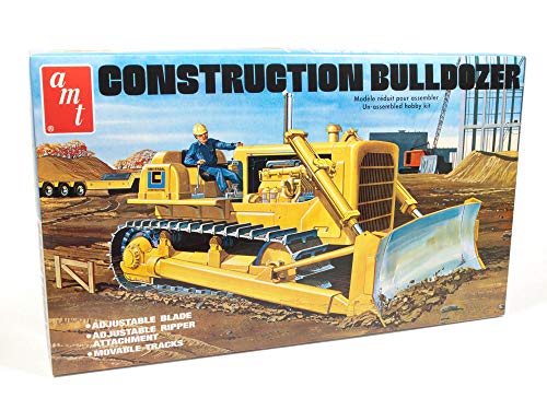 Round2 AMT1086/06 1/25 Construction Bulldozer Plastikmodellbausatz, Modelleisenbahnzubehör, Hobby, Modellbau, Mehrfarbig