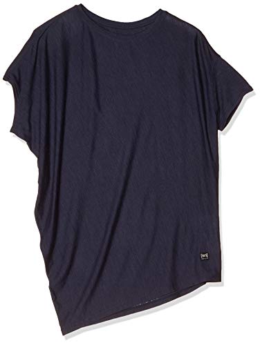 super.natural Damen Yoga-Shirt, Mit Merinowolle, W YOGA LOOSE TEE, Größe: XS, Farbe: Dunkelblau meliert
