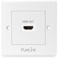 Purelink PureInstall PI100 - Befestigungsplatte - HDMI - weiß - Abdeckung mit einer Aussparung