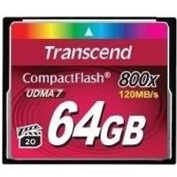 Transcend - Flash-Speicherkarte - 64GB - 800x - CompactFlash (TS64GCF800)