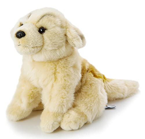 Uni-Toys - Golden Retriever Welpe, sitzend - Ohne Leine - 18 cm (Höhe) - Plüsch-Hund, Haustier - Plüschtier, Kuscheltier