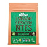 BodyMe Bio Vegane Protein Snacks Bisse | Roh Kakao Minze | 500g | 100 Bisse | Mit 3 Pflanze Proteine