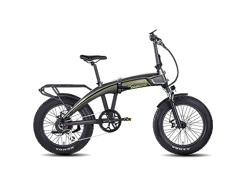 SachsenRAD E-Folding Bike Klapprad F6 Safari 20 Zoll Fatbike StVZO | 85N.M Bafang Geländermotor | Interne Kabelführung | Hochwertige Eloxierung | Ebike Elektrofahrräder Klappbar Pedelec e-Fatbike