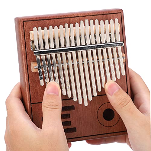 Kalimba, 17 Key Thumb Piano Portable für Anfänger(17-tone vintage color, blue)