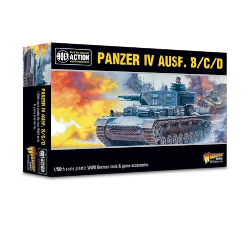 Warlord Games Panzer IV Ausf. B/C/D - 1:56 / 28mm Kunststoff Maßstab Modell Panzer für Bolt Action Hoch detaillierte Weltkrieg 2 Miniaturen für Tabletop Wargaming