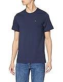 Tommy Hilfiger T-Shirt Herren Kurzarm TJM Original Slim Fit, Blau (Black Iris), L