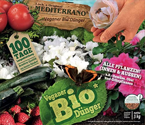Veganer Bio Dünger Mediterrano für Obst, Gemüse und Ihre Zimmerpflanzen mit einer leichten Cocos Note zum Einführungspres von 24,95€ !