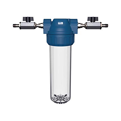 WM aquatec Wasserfilter-Gehäuse Grösse M mit verschiedenen Anschlussvarianten (Schlauchtülle (13mm) inkl. Absperrhahn)