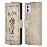 Head Case Designs Offizielle Harry Potter Dobby House Elf Geschoepf Chamber of Secrets II Leder Brieftaschen Handyhülle Hülle Huelle kompatibel mit Apple iPhone 11
