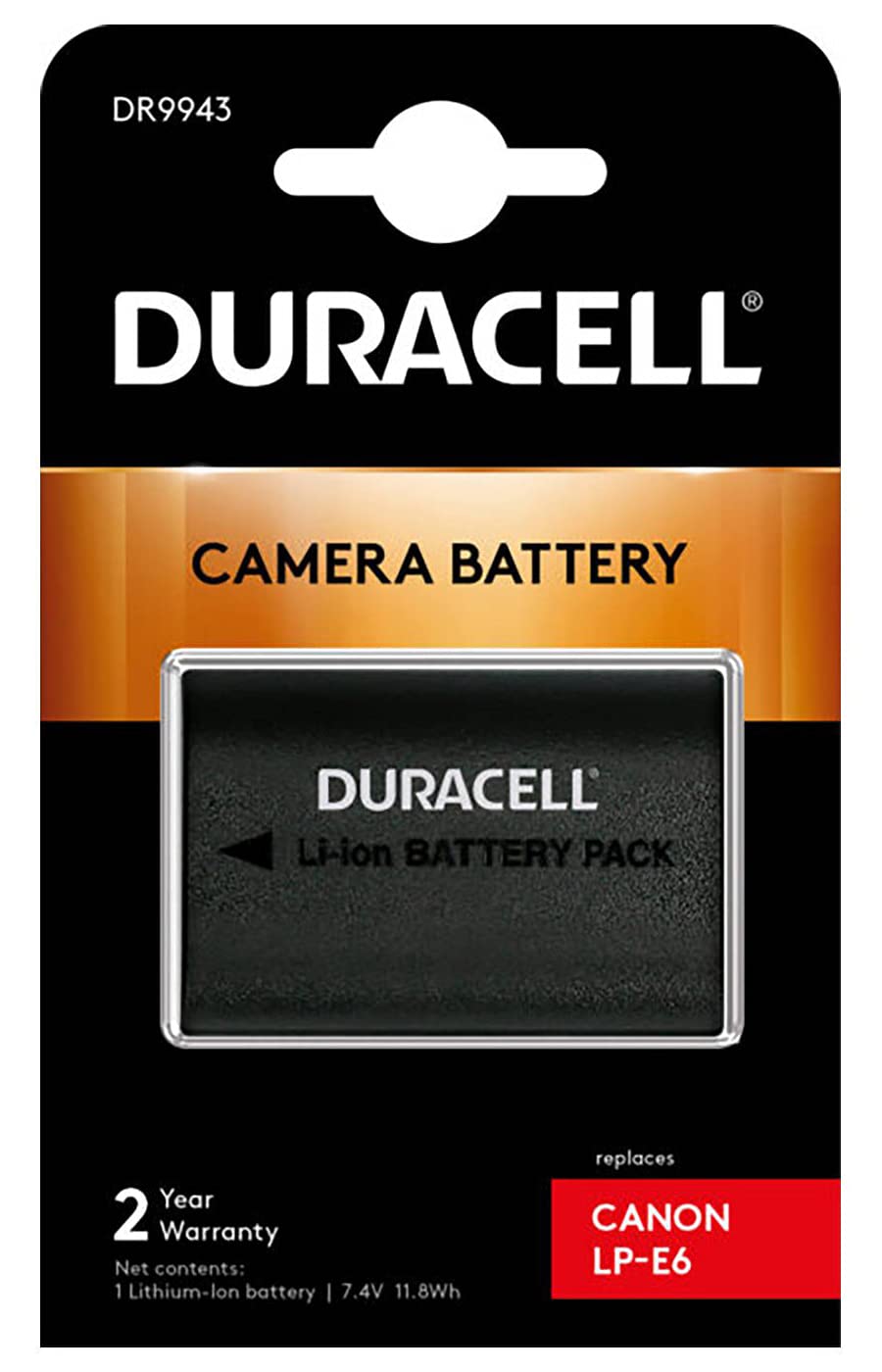Duracell DR9943 Li-Ion Kamera Ersetzt Akku für LP-E6