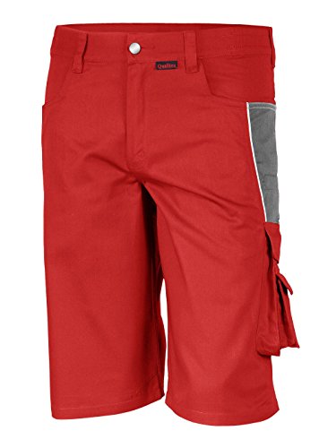Qualitex PRO Shorts MG245 - rot/grau - Größe: 52