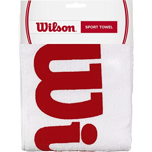 Wilson Sport-Handtuch, Sport Towel, weiß/rot, WRZ540100