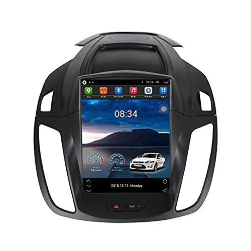 ADMLZQQ Touchscreen 9.7" Doppel-Din-Radio Mit Carplay Bluetooth Für Ford Kuga Escape 2013-2018,Autoradio Mit GPS-Lenkradsteuerung Rückfahrkamera Mirror Link 4G LTE WiFi AM/FM DSP,Ts1