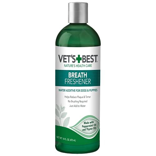 Vet's Best Atem Lufterfrischer | Wasserzusatz für Hunde und Welpen | Tierärztliche Formulierung | 473 ml