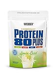 WEIDER Protein 80 Plus Eiweißpulver, Zitrone-Quark, Low-Carb, Mehrkomponenten Casein Whey Mix für Proteinshakes, 500g