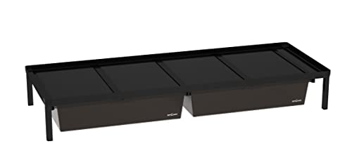 ReptiZoo Zuchtrack -2 bis 4 Fach- inklusive Zwei Boxen medium + Trennstreifen (IN017A) Heizmatte mit Heatpanel