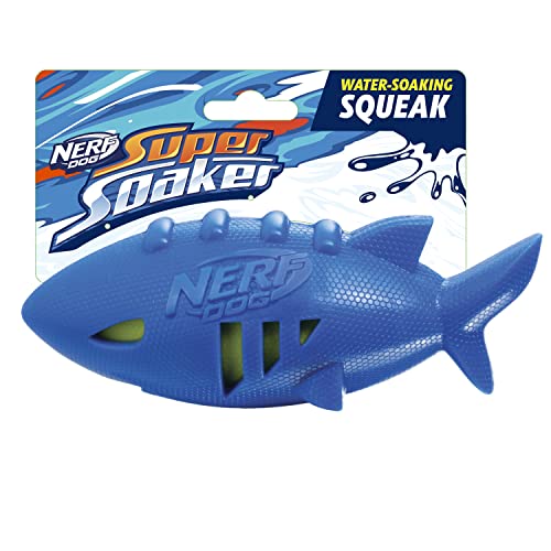 Nerf Dog Super Soaker Floating Shark Fußball Spielzeug