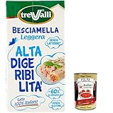 6x Trevalli Besciamella Leggera Alta Digeribilita', Hochverdauliche leichte Bechamelsauce, 500 ml + Italian Gourmet polpa 400g