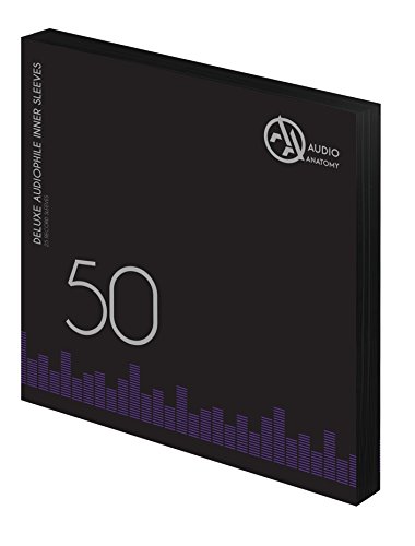 Audio Anatomy Vinyl-Innenhüllen 12" - Schwarz, 50 Stück